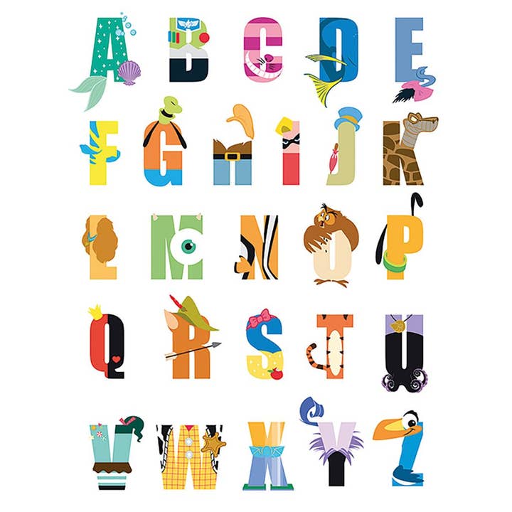 Disney (alfabeto) 40 x 50 cm per la vendita all'ingrosso da parte di Pyramid International