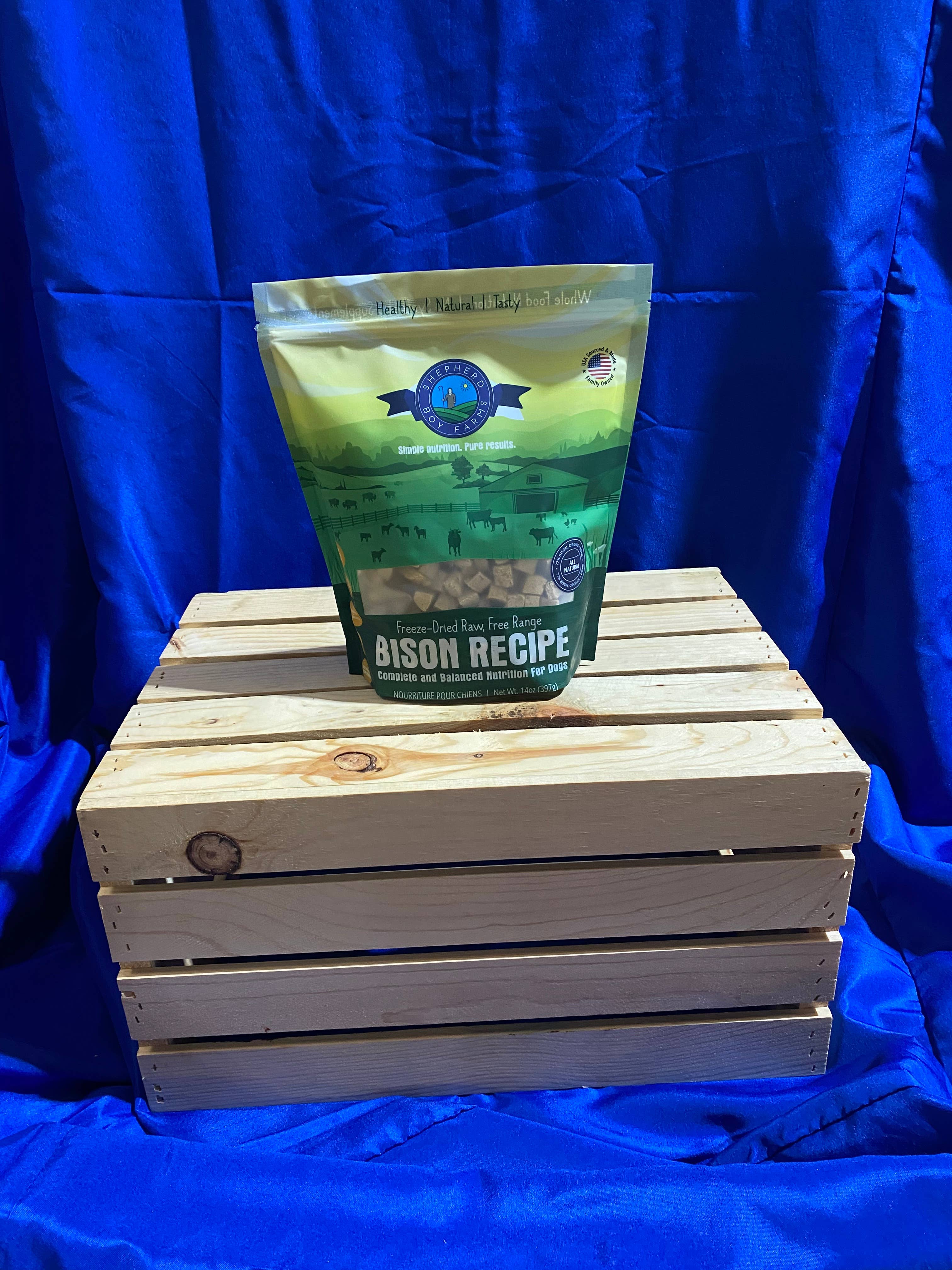 Shepherd Boy Farms - Wholesale Pet Food - Dog - Freeze Dried Bison Recipe for Dogs1