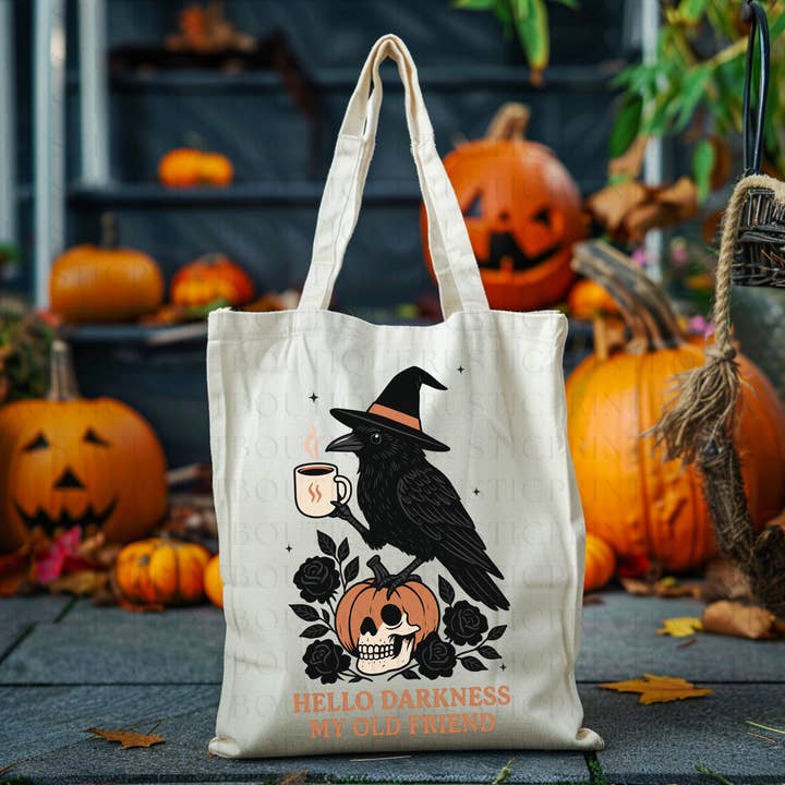Halloween Vintage Tas Trick or Treat Tas voor wholesale door RusticPrintStudio