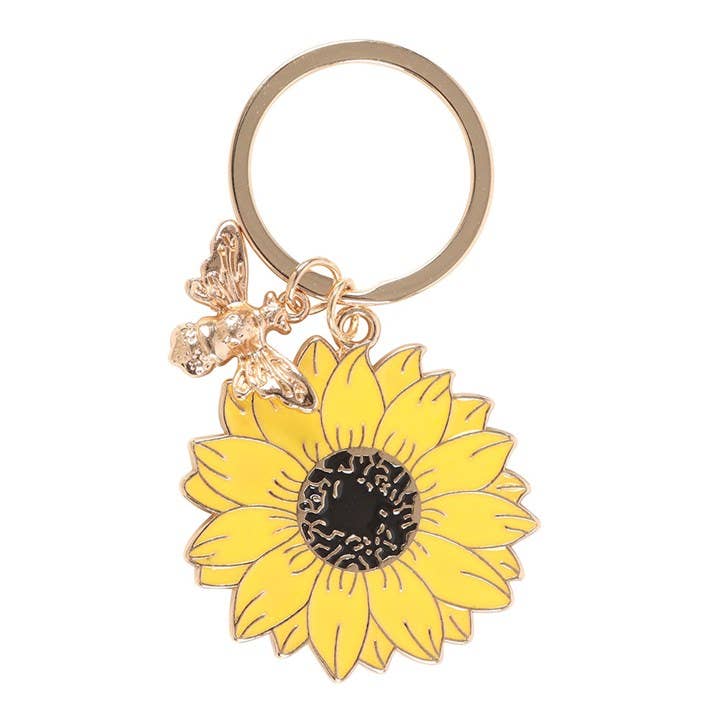 Something Different Wholesale – wholesale Keychain – Women's – You Are My Sunshine Sunflower Keyring2