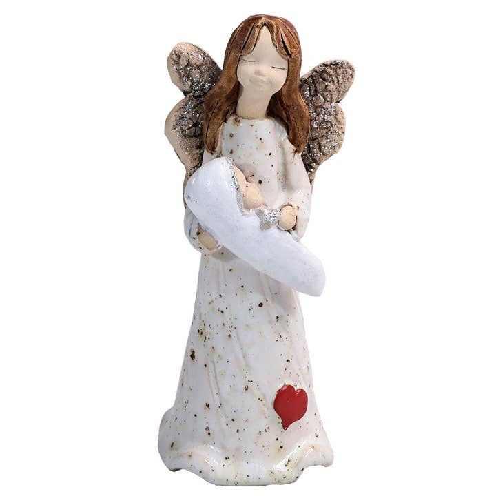 Figura de ángel con un bebé | Felicitaciones para venta al por mayor de Enigma Supplies