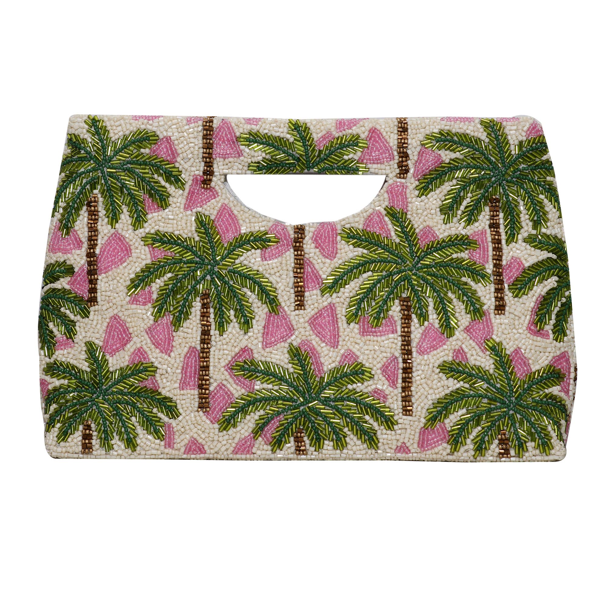 Tiana Designs - Wholesale Clutch Bag - Women's - Palm trees in pewter cut out clutch1