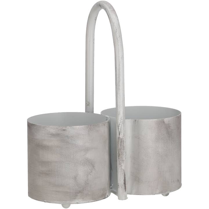 Metal Bucket Delmen With Handle, 2 Metal Buckets, B13#188 for wholesale by Vosteen