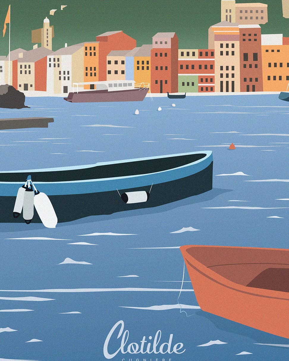 clotilde cugniere créations – wholesale Poster – Portofino1