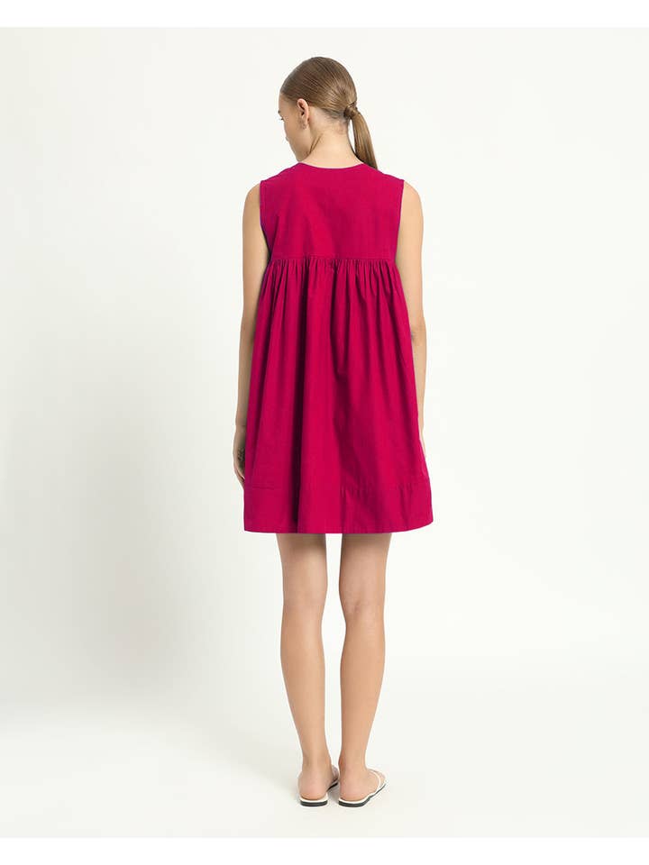 Thevasa - Wholesale Dress - Women's - The Jois Berry Cotton Dress4