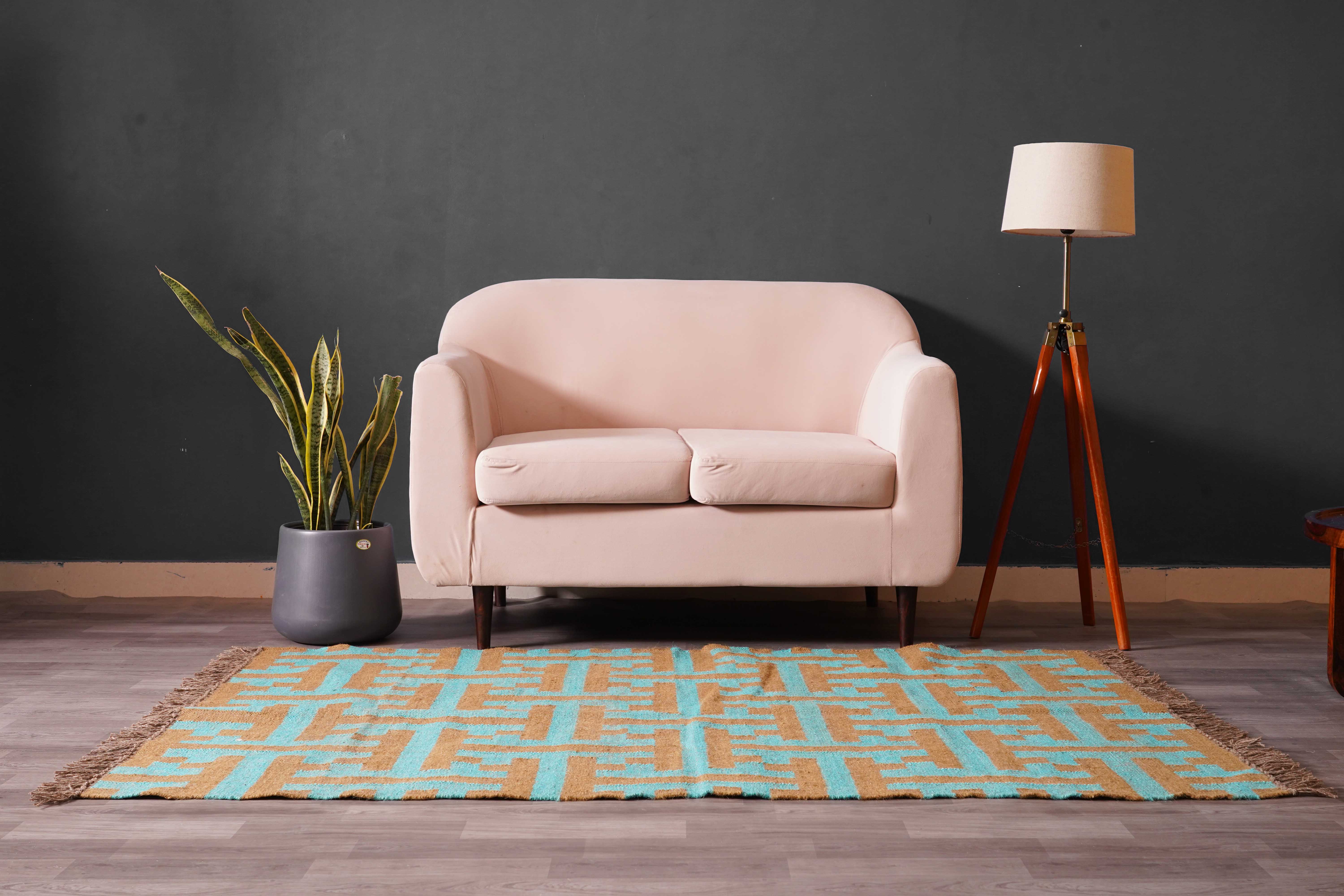 Chouhan Rugs - Wholesale Area Rug - Multicolor Handwoven Wool Jute Kilim Rug Vinatge Jute Rug 3