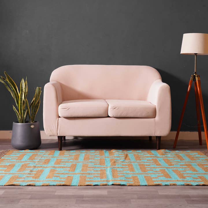 Chouhan Rugs - Wholesale Area Rug - Multicolor Handwoven Wool Jute Kilim Rug Vinatge Jute Rug 3