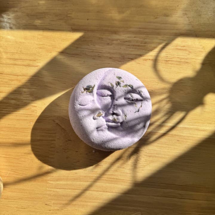 Luna Lavender Bath Bomb for wholesale by Purple Thistle Botanicals