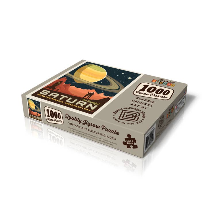 Pumpernickel Press - Wholesale Puzzle - Adult - Saturn - From The Valleys of Titan Puzzle2