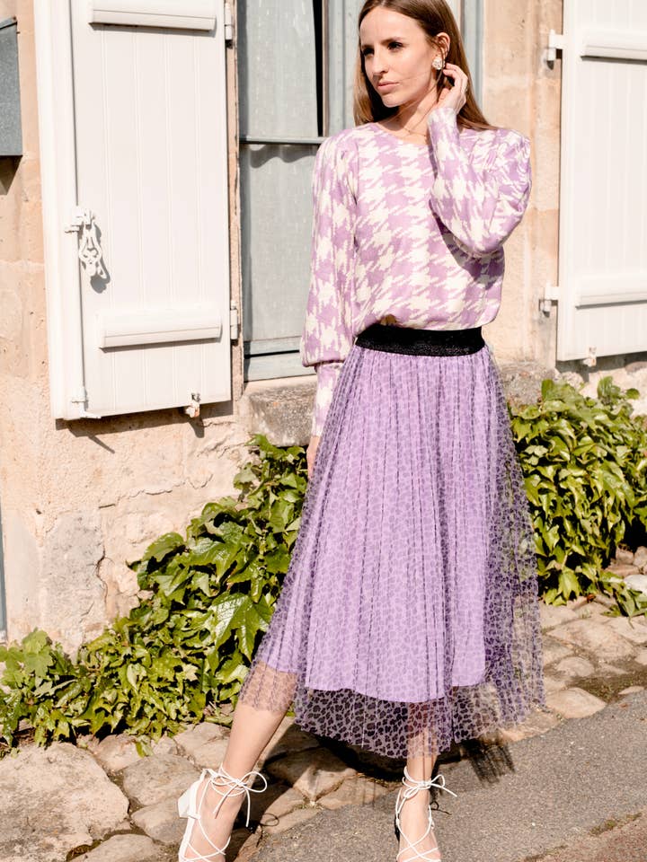 Frime - Vendita all'ingrosso Maglione tricot - Donna - Maglione pied de poule - 2342