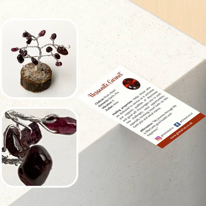 VIE - Wholesale Decorative tabletop object - Micro Gemstone Tree, 15 Beads47