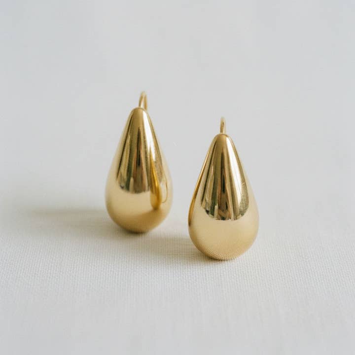 Gold Plated Geometric Pin Earrings for wholesale by paperln