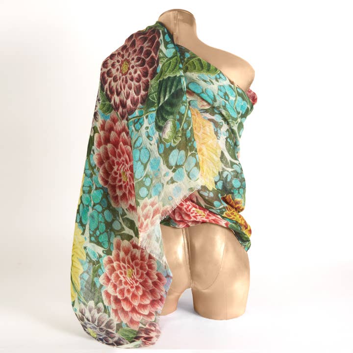 THOMASPAUL - Wholesale Scarf - Unisex - ZINNIA LINEN/WOOL SHAWL1