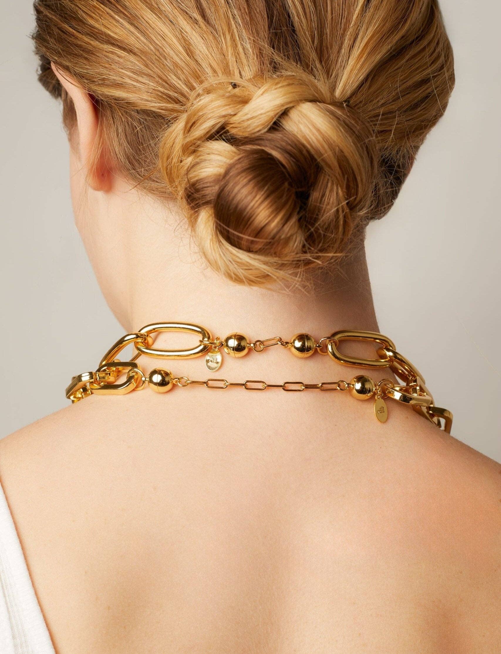 Melania Clara - Wholesale Jewelry Set - Extender set of 2 - Gold3