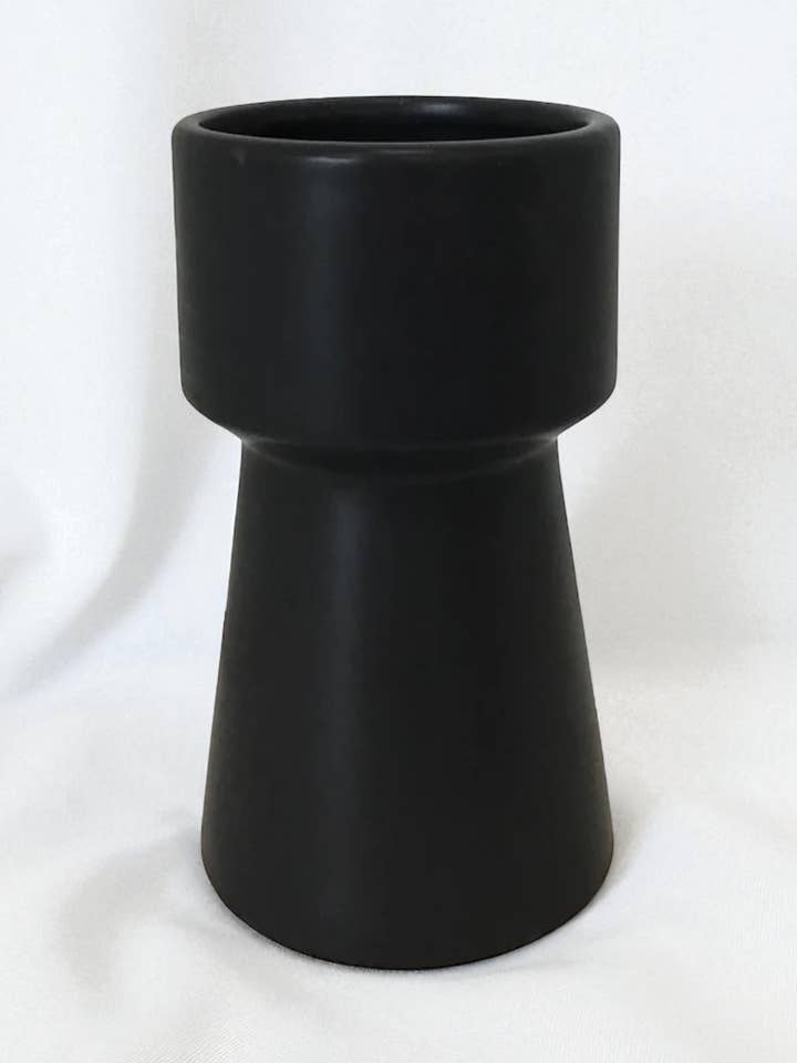 Tapered Pedestal Vase – 4" x 6.8" Planter Pot for wholesale by Posies
