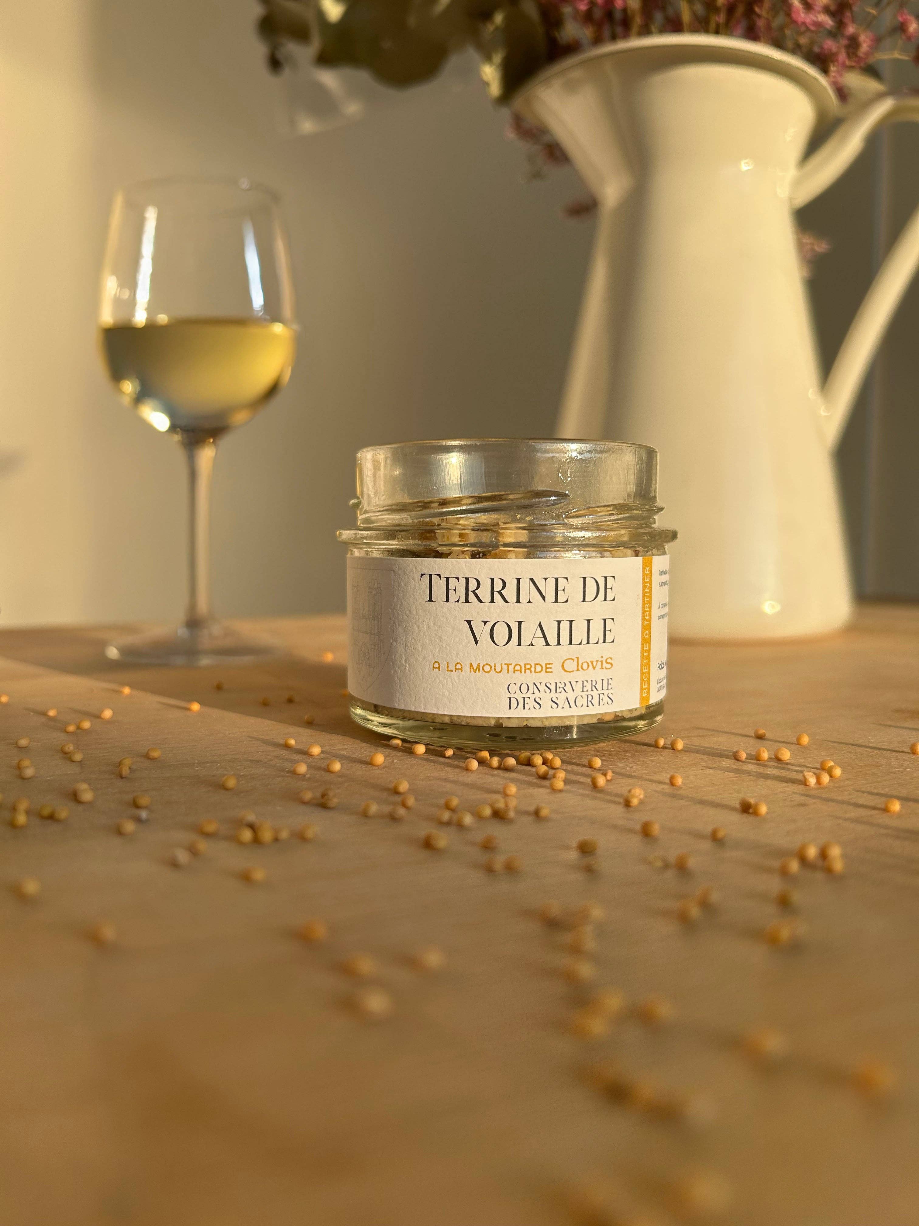 Conserverie des Sacres - Vendita all'ingrosso Carne di pollo - Terrina di pollame con senape Clovis2