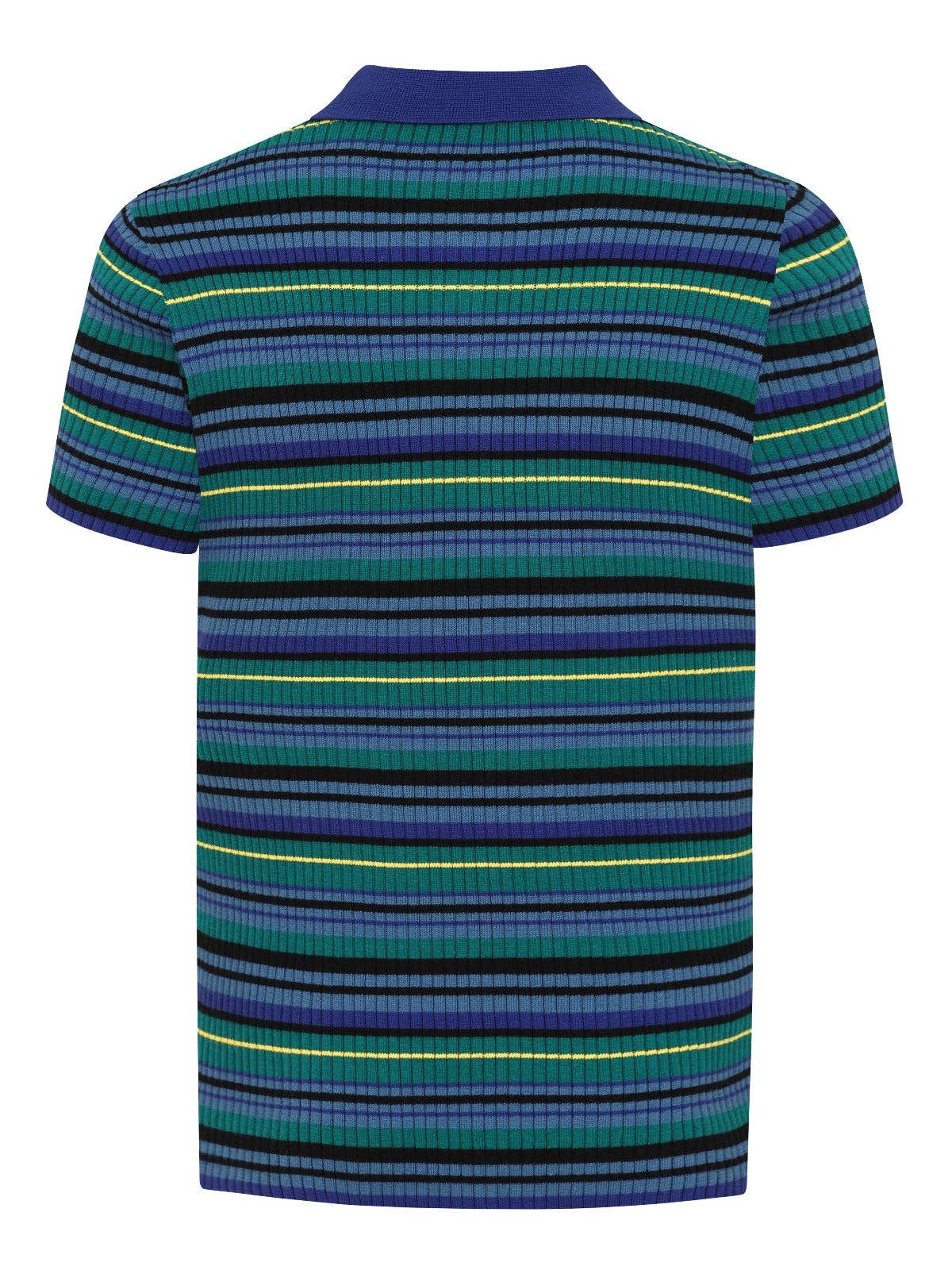 BLUEGREEN Pablo Striped Knitted Polo Blue for wholesale on Faire2