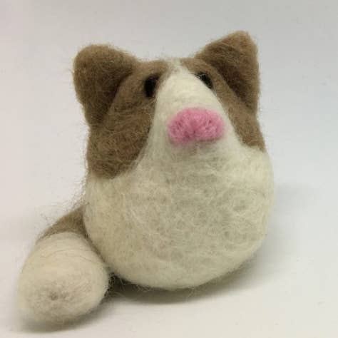 Nola Fiber Creations – Großhandel Bastel-Nähset – Katzen-Nadelfilz-Set2