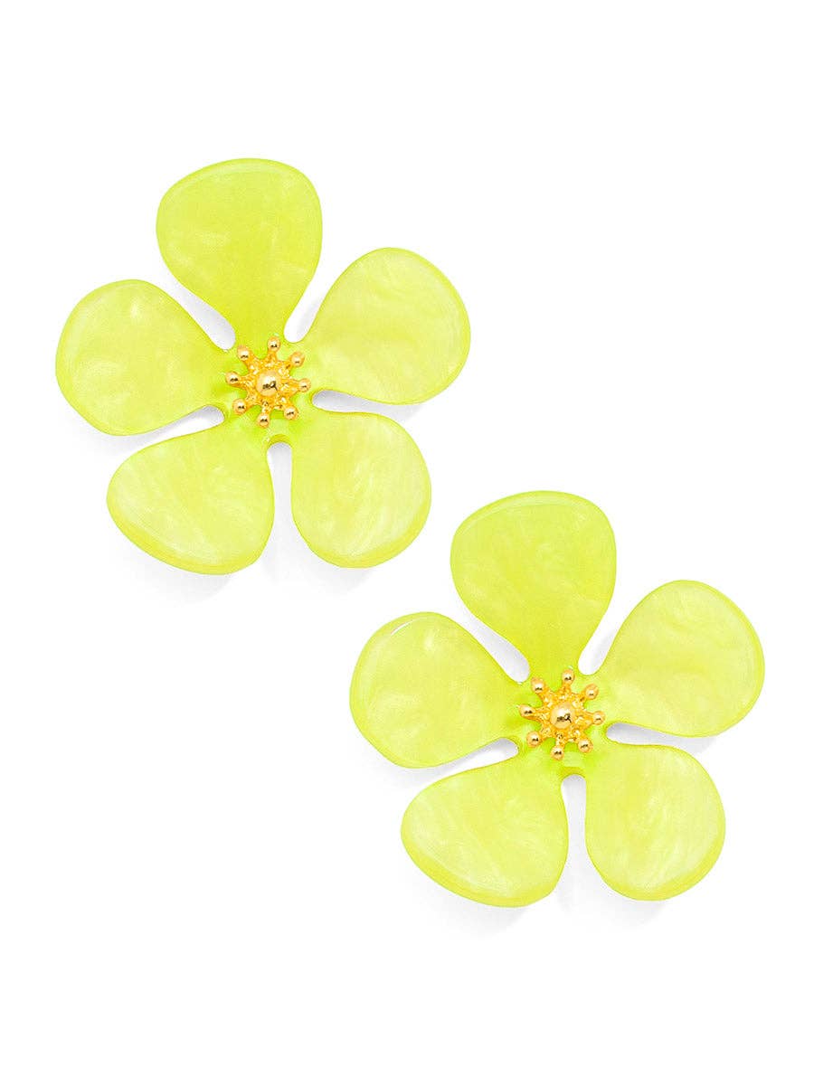 ZENZII Jewelry – Großhandel Ohrstecker – Glitzernder Blumenohrring aus Kunstharz8