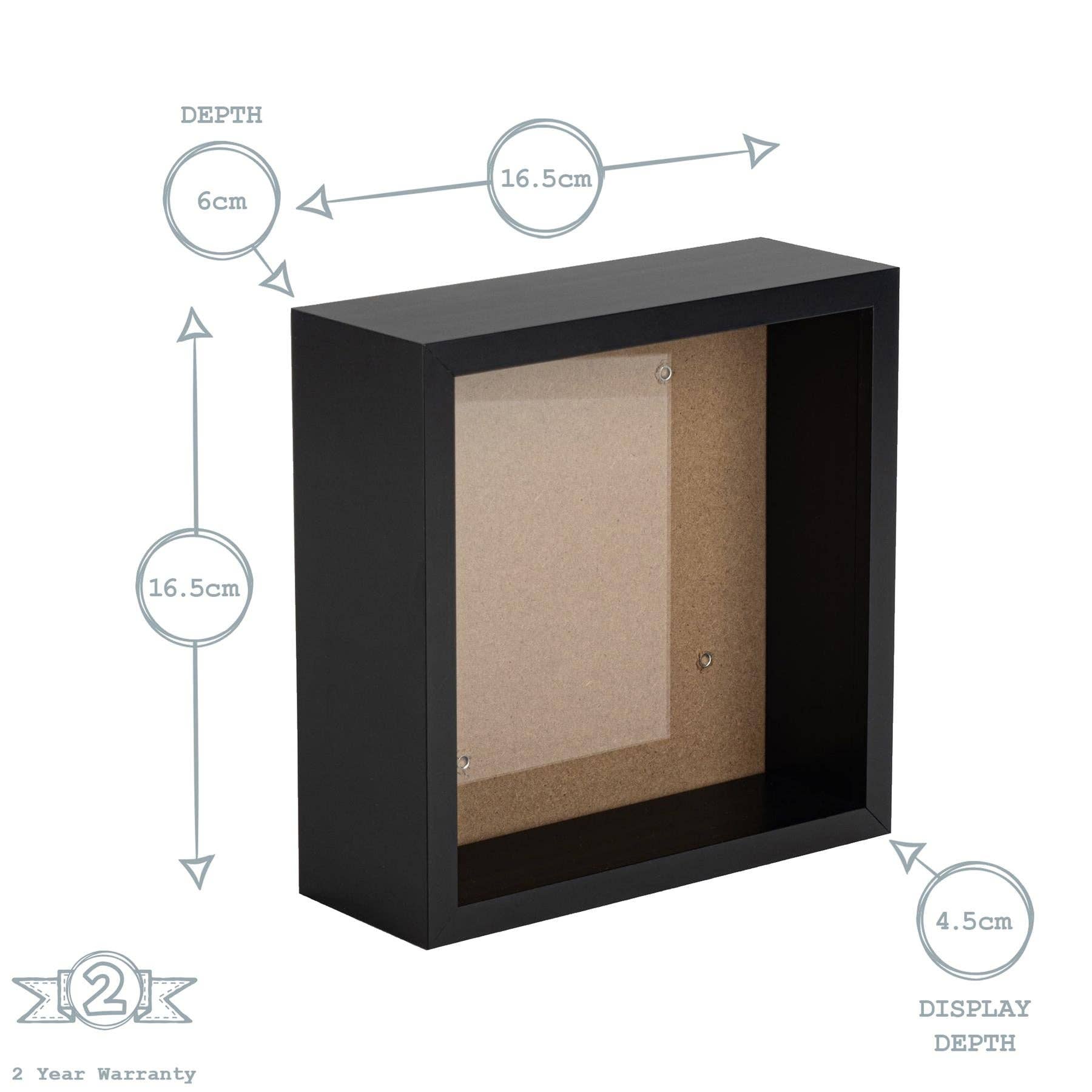 Rinkit Ltd - Wholesale Picture Frame - Nicola Spring Deep Box Photo Frame - 6 x 6 - Black4