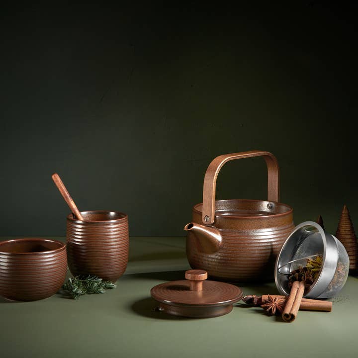 ASA Selection - Wholesale Tea Set - JAPANDI Tea Plates, Bowls, Jars and Mugs *2-3MO Lead Time15