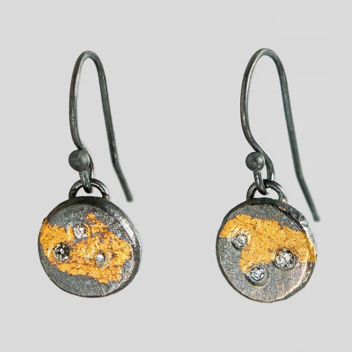 Gilded Relic Starry Night Drop Earrings for wholesale by Stórica Studio (Previously Silver + Salt)