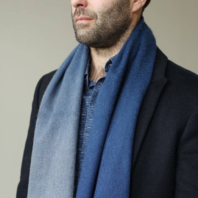 Studio Hop - Wholesale Scarf - Men's - Men's 100% Cashmere Ombre Scarf0