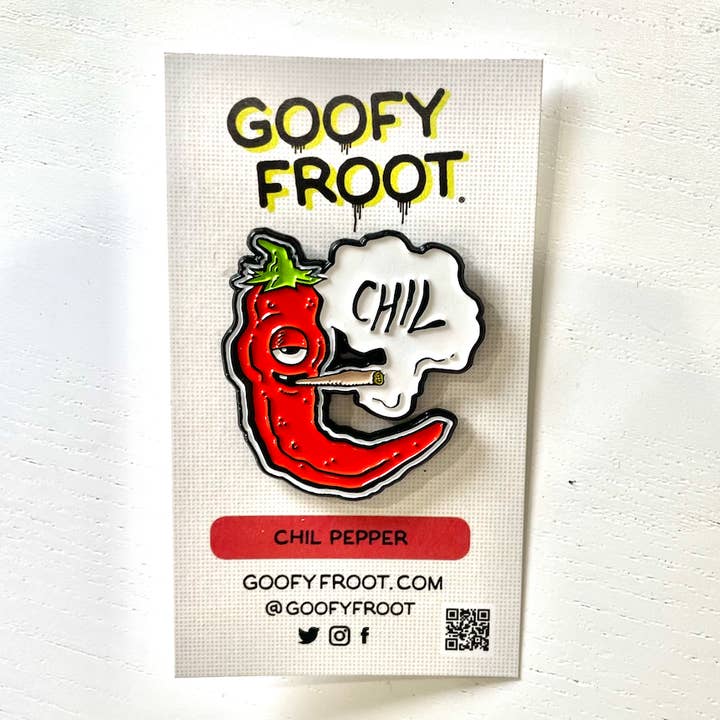 Chil Pepper Enamel Pin for wholesale by Goofy Froot