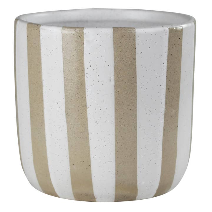 HomArt - Wholesale Plant Pot - Cielo Cachepot, Ceramic - Stripes