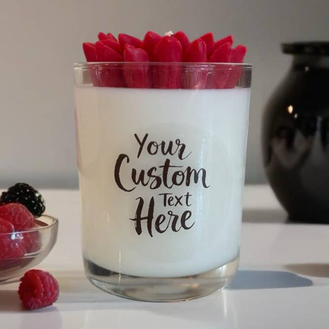 Sunflower Candle, Private Label Candle, Flowers Candle for wholesale by Karly’s Candles