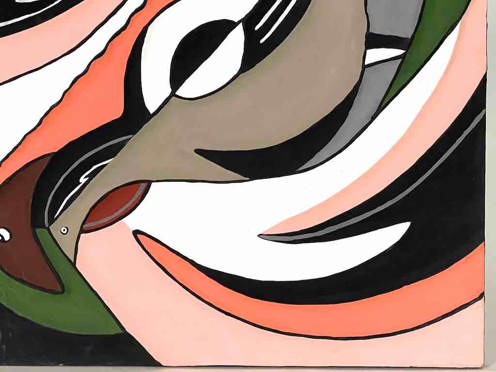 The Niger Bend - Wholesale Painting/Drawing - Imigongo Royal Tutsi Rwanda Geometric Tableaux | 12 x 12"3