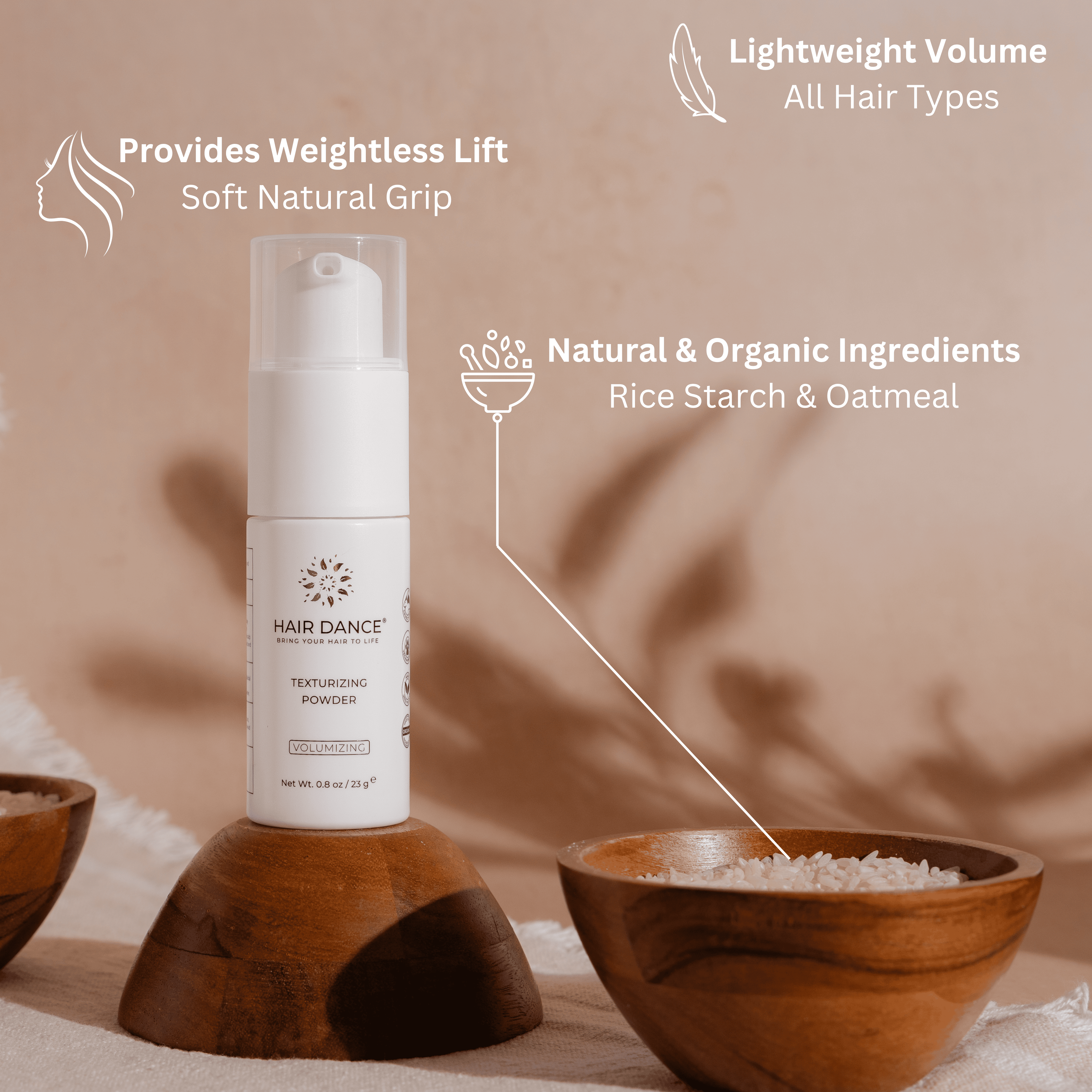 Hair Dance - Wholesale Dry Shampoo - Non-Aerosol Volumizing Dry Shampoo Powder - Organic - USA4