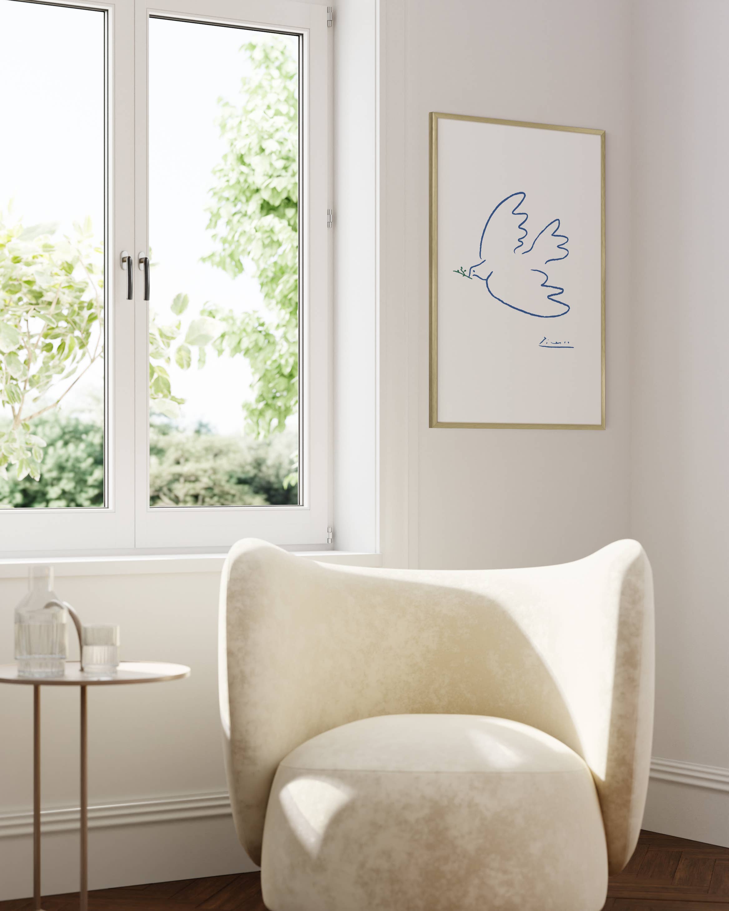 Haus and Hues – Engroshandel Billedramme – Guld metalramme1