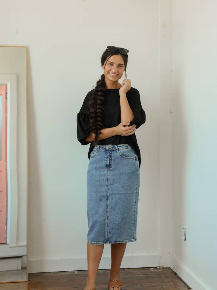 Ada Faye - Vendita all'ingrosso Gonna - Donna - Gonna in denim Anna - Leggera1