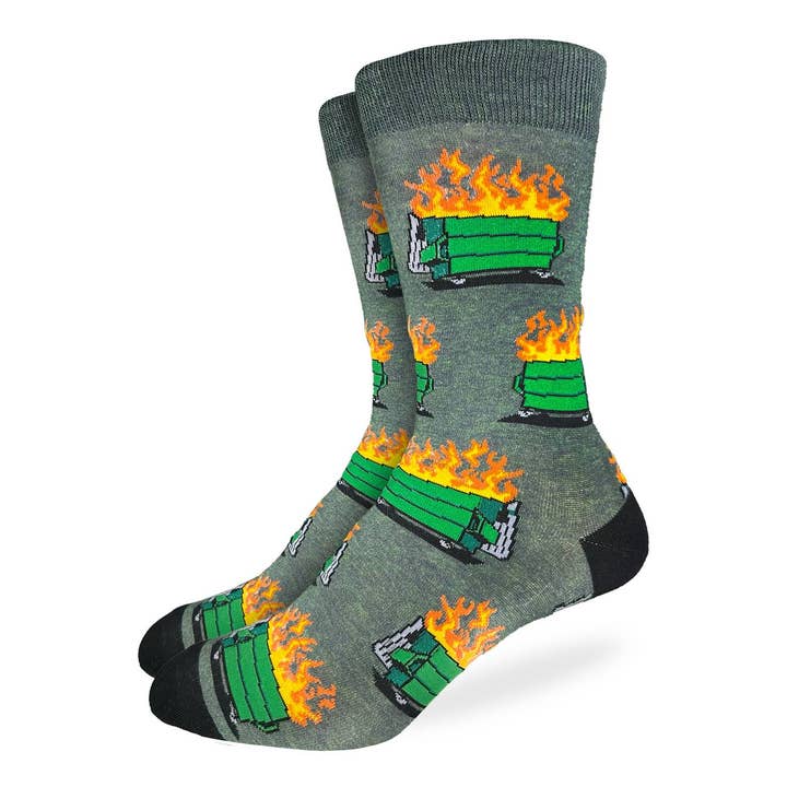 Good Luck Sock - Wholesale Socks - Men's - Men's Dumpster Fire Socks