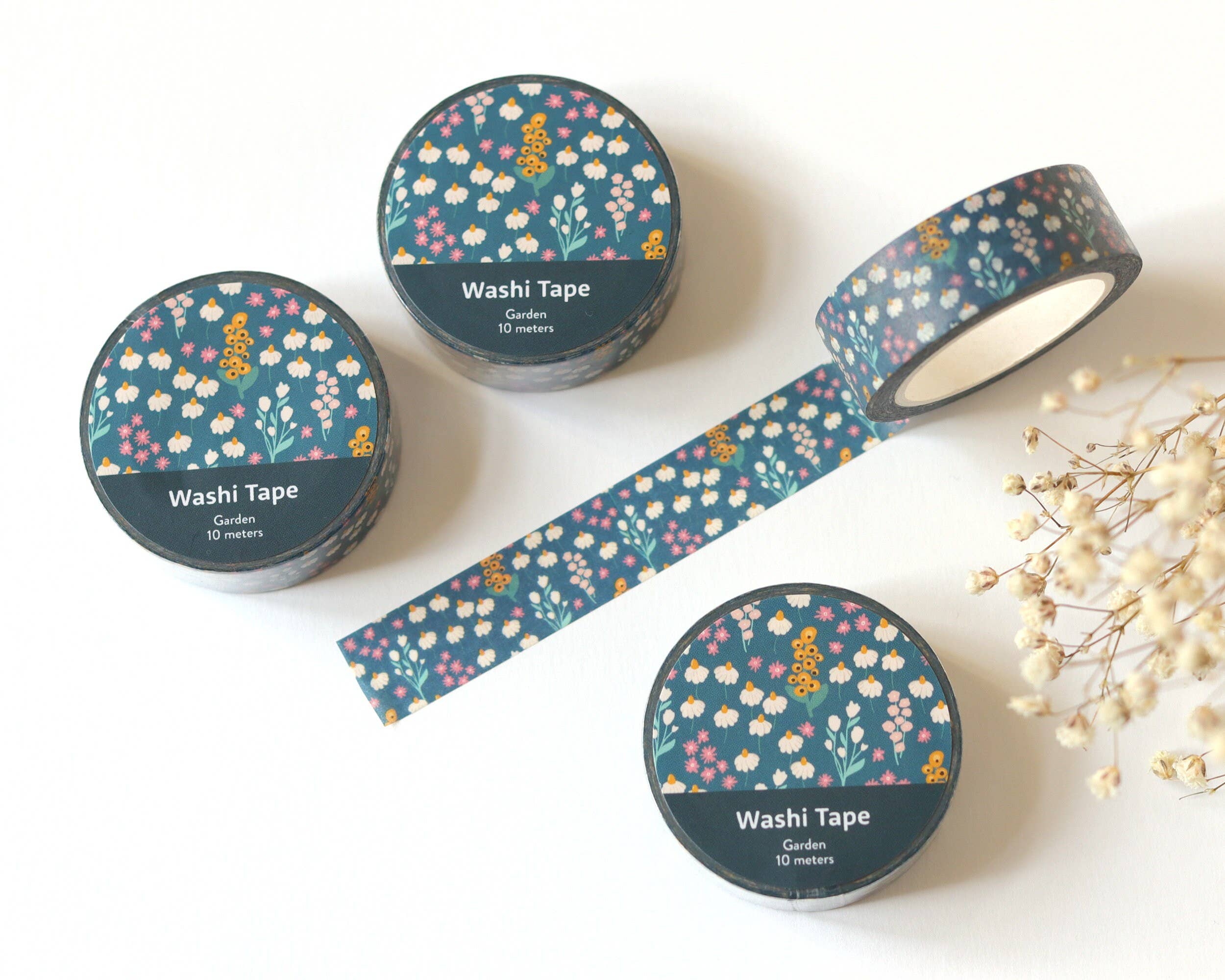 RippleSplash Studio - Wholesale Washi Tape - Garden Washi Tape - 15mm x 10m5