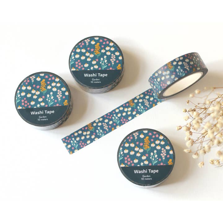 RippleSplash Studio - Wholesale Washi Tape - Garden Washi Tape - 15mm x 10m5