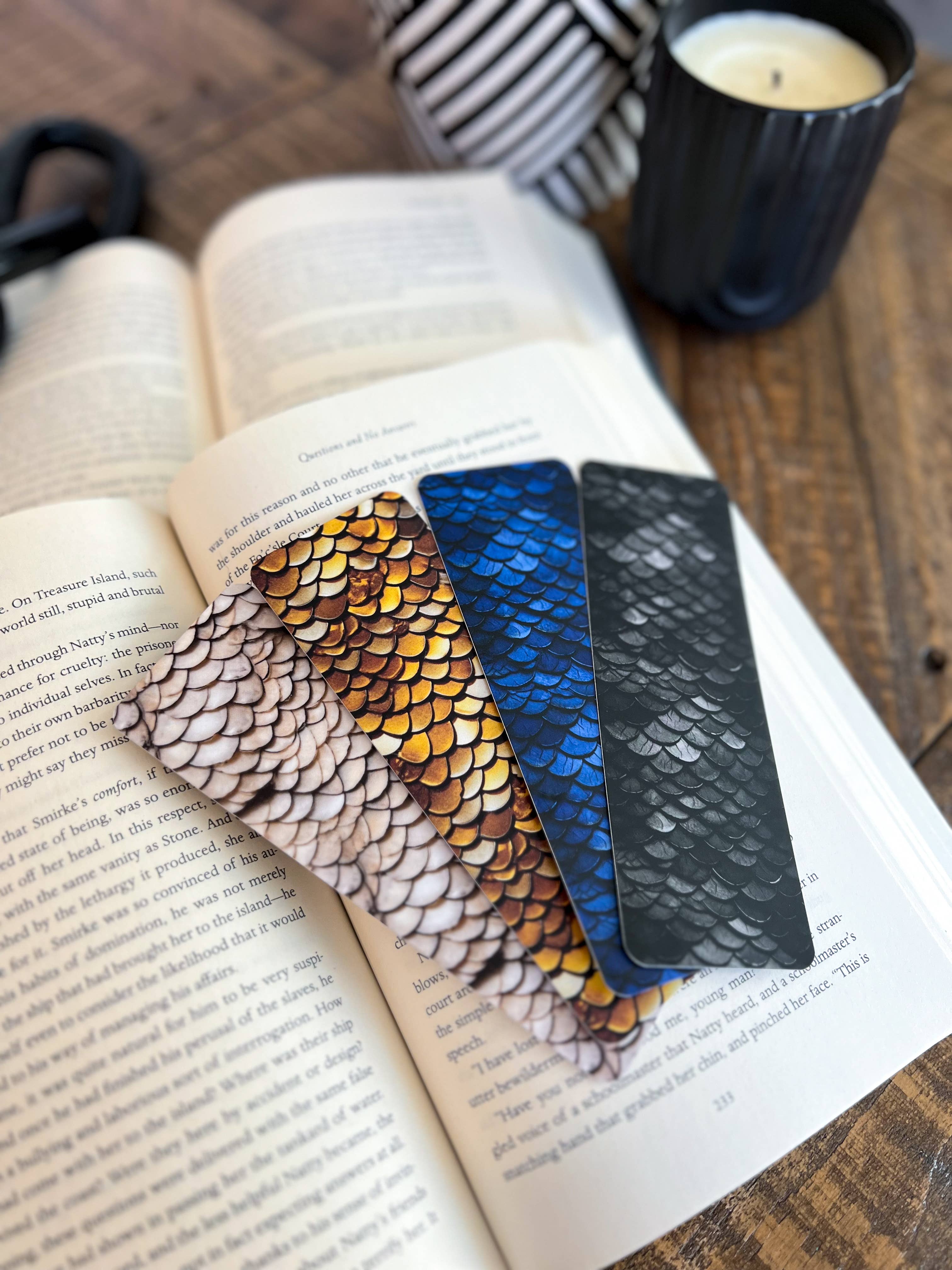 Little Turkey Shoppe - Wholesale Bookmark - Dragon Scale Bookmarks, Set 18