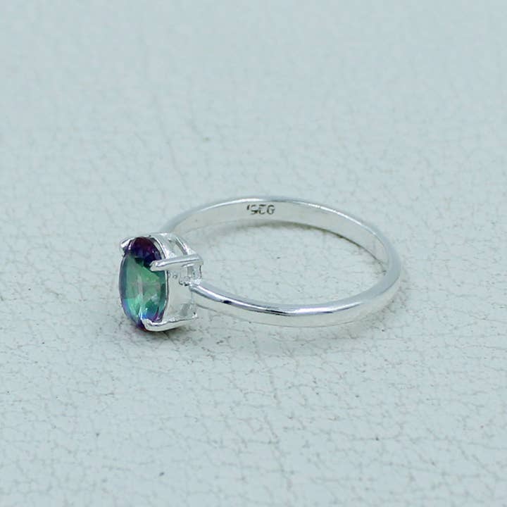 Silvex Jewelry - Wholesale Single Stone/Solitaire Ring - Garnet Minimalist Ring 925 Silver Birthstone Gift Jewelry2