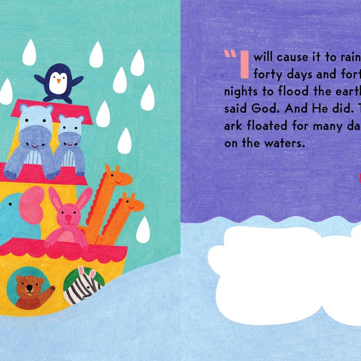 Bushel & Peck Books - Vendita all'ingrosso Libro per neonati e bambini (0-2) - Libri da Bagno della Bibbia: L'Arca di Noè: Un Libro da Bagno che Cambia Colore4