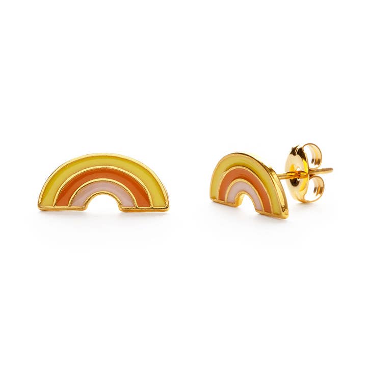 Regnbue Studs for engroshandel hos Amano Studio