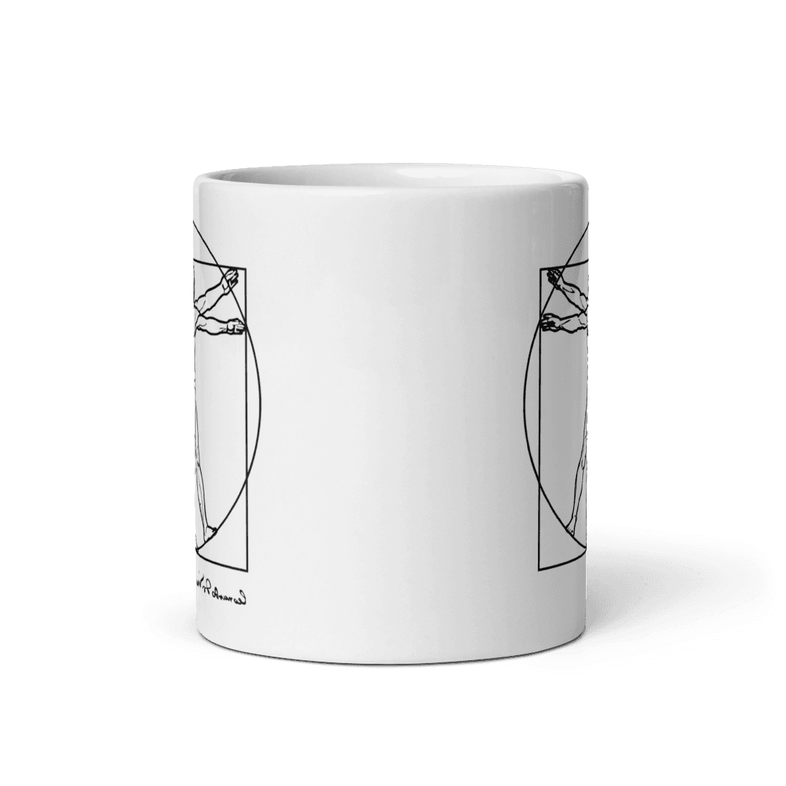 Art-O-Rama Shop - Vente Tasse à café - Tasse à croquis Léonard de Vinci, homme de Vitruve1