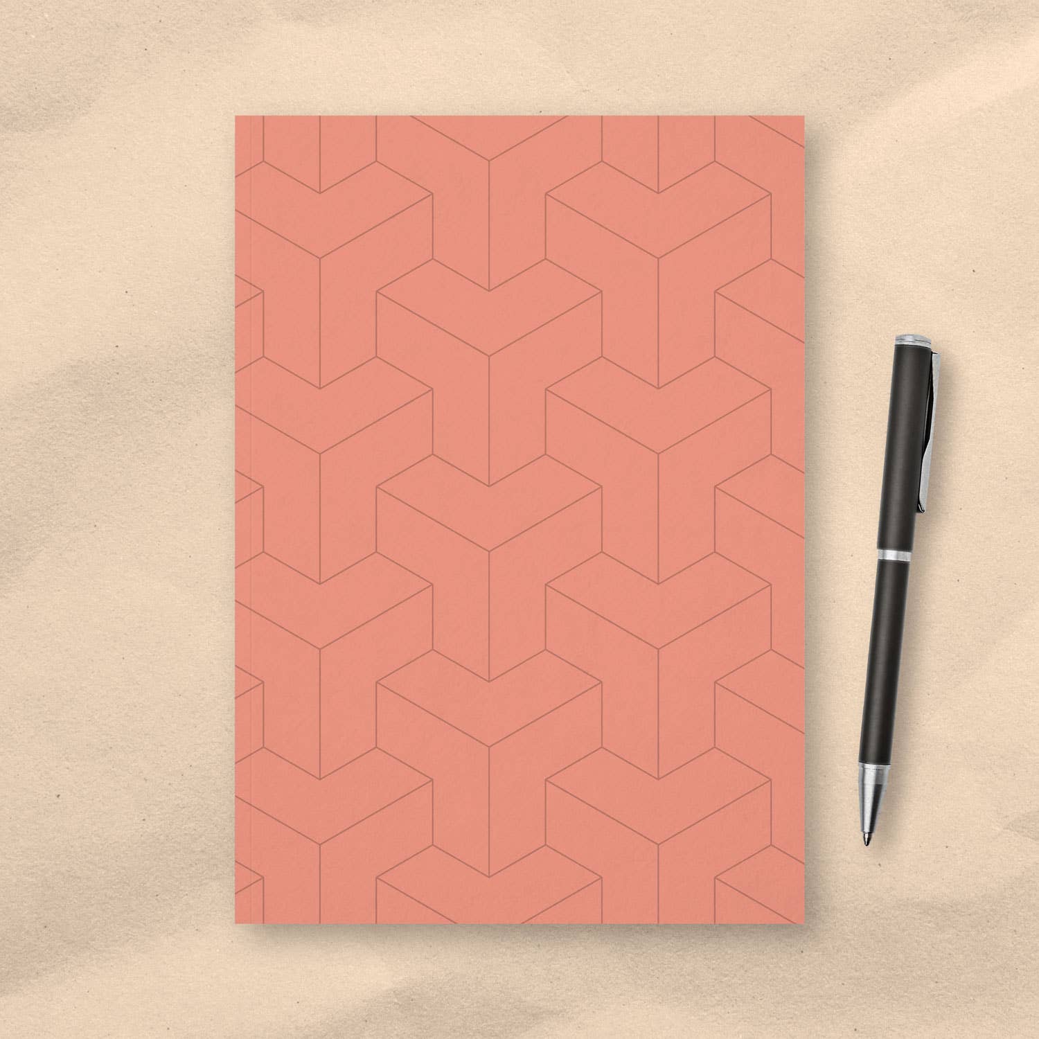 Paperchain Cards - Wholesale Notebook - Cubes Notebook0