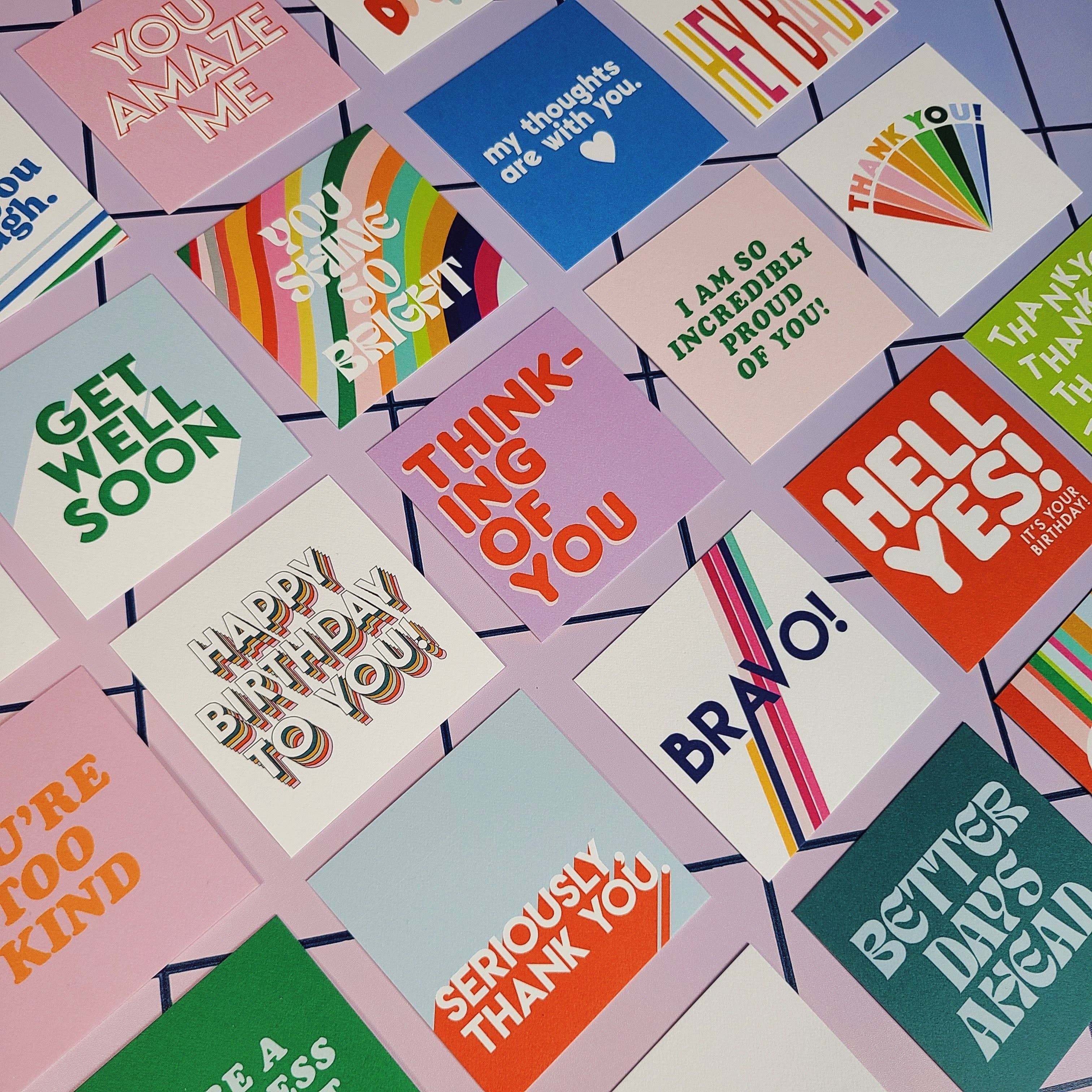 Mixtape Paper Co. - Vendita all'ingrosso Set di cartoleria/cancelleria - Mini biglietti BIT OF EVERYTHING ✨2