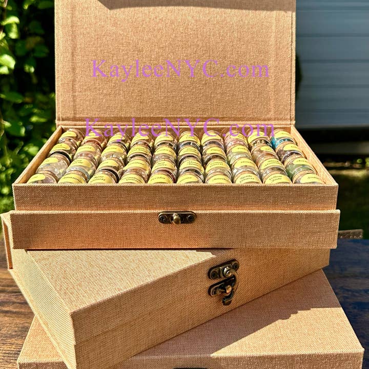 KayleeNYC - Wholesale Spiritual Stone/Crystal - Case of Natural Mini Bottles Chip Crystal Set