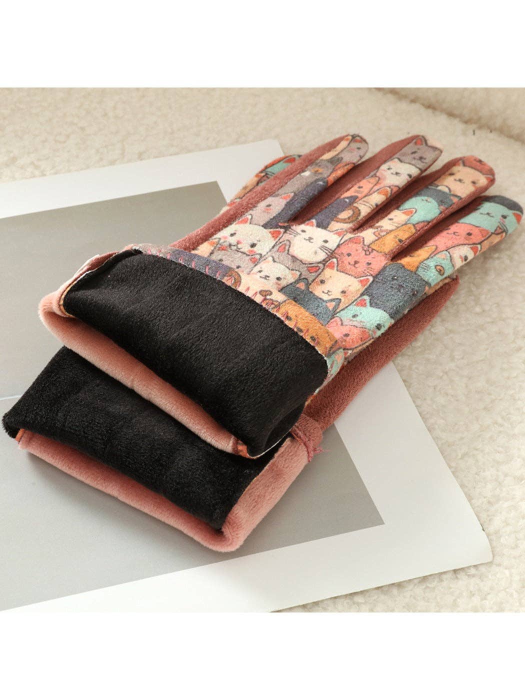 Funkyrel® Atzbranding Limited - Wholesale Gloves - Women's - Gloving – 3D Cat Print Touchscreen Winter Gloves5