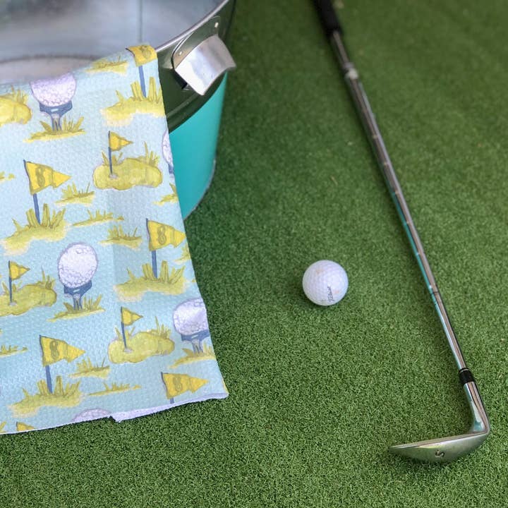 Spring Golf Geschirrtuch für den Großhandel von Jessica Reynolds Art