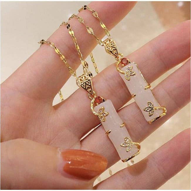 ElevateWell - Wholesale Pendant/Charm Necklace - Bamboo Pendent Necklace0