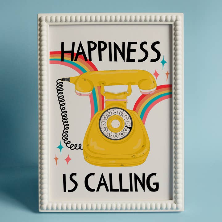 Positive, Retro, Colourful Art, Art Print, Quirky, Fun for wholesale by Abel and the Label
