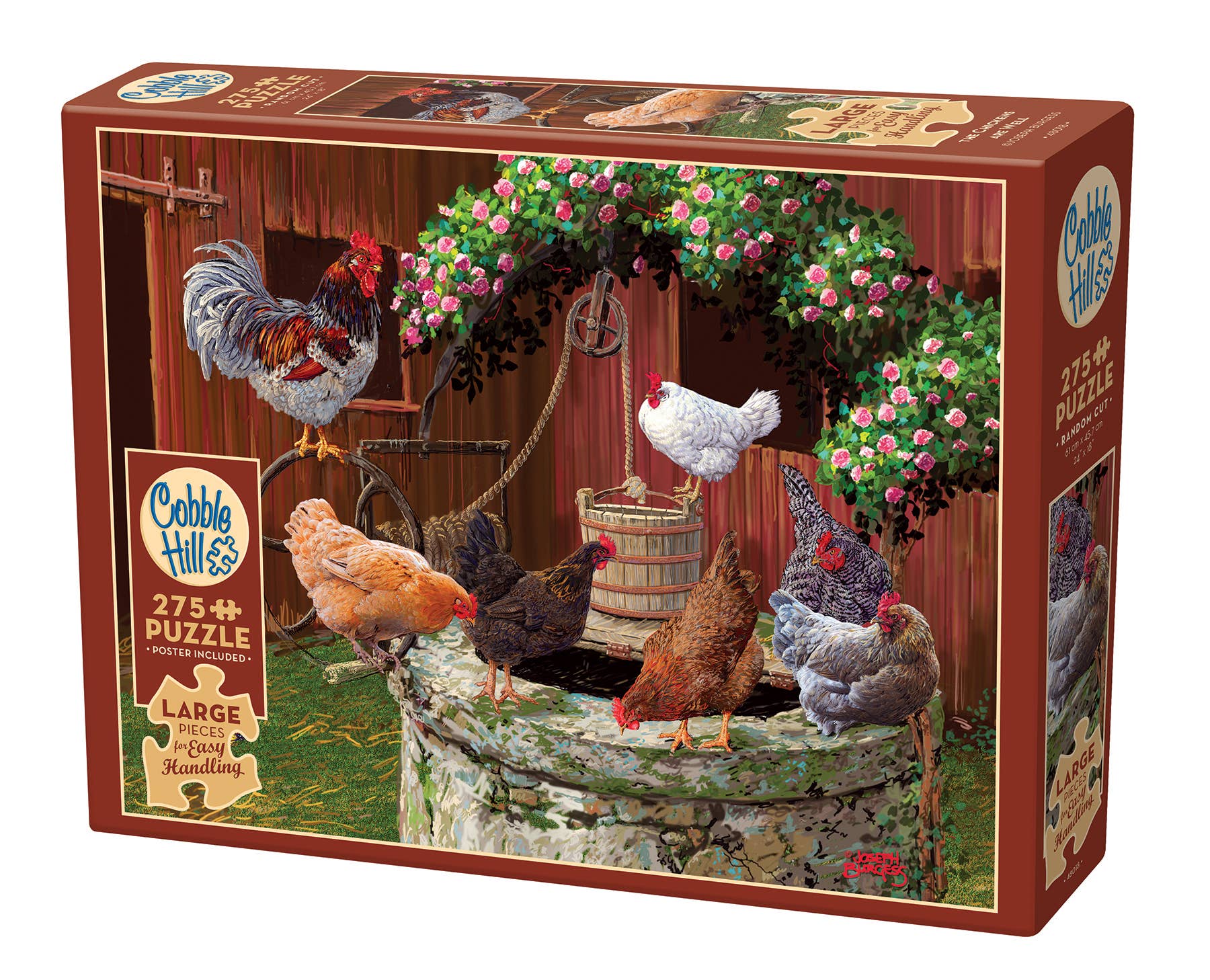 Outset Games and Cobble Hill Puzzles - Wholesale Puzzle - Adult - The Chickens are Well 275pc puzzle